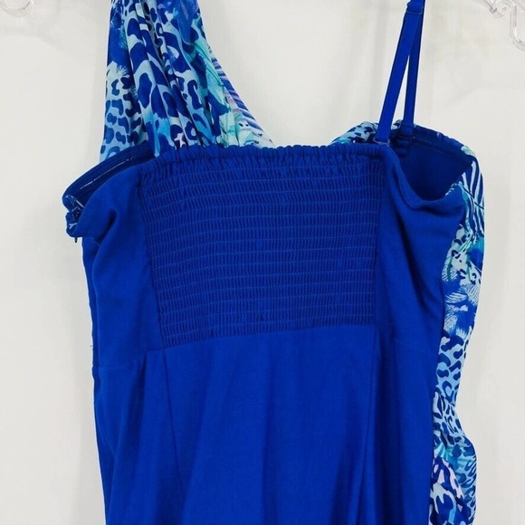 Only Edge Collection Womens M Solo Party Dress Glam Blue - Picture 6 of 9